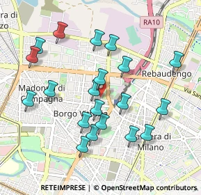 Mappa Via Emilio Bongiovanni, 10147 Torino TO, Italia (0.9625)