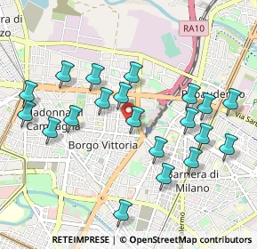 Mappa Via Emilio Bongiovanni, 10147 Torino TO, Italia (1.0225)