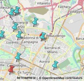 Mappa Via Emilio Bongiovanni, 10147 Torino TO, Italia (3.02)