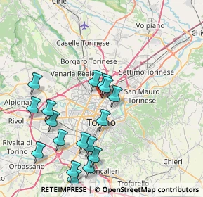 Mappa Via Emilio Bongiovanni, 10147 Torino TO, Italia (8.63412)