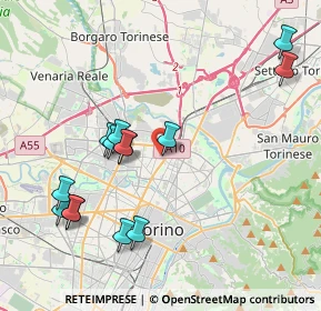 Mappa Via Emilio Bongiovanni, 10147 Torino TO, Italia (4.23357)