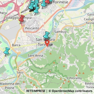 Mappa Via Piave, 10099 San Mauro torinese TO, Italia (3.315)