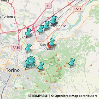 Mappa Via Piave, 10099 San Mauro torinese TO, Italia (4.01647)