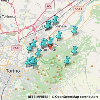 Mappa Via Piave, 10099 San Mauro torinese TO, Italia (3.40316)