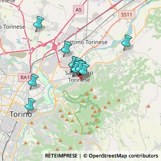 Mappa Via Piave, 10099 San Mauro torinese TO, Italia (2.64923)