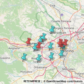Mappa Piazza Callisto Rossi di Montelera, 10044 Pianezza TO, Italia (6.586)