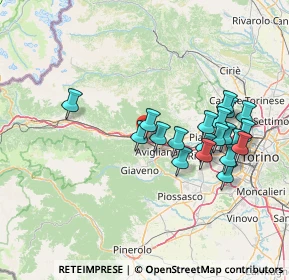 Mappa Via Bassa e Deserta, 10057 Sant'Ambrogio di Torino TO, Italia (14.158)