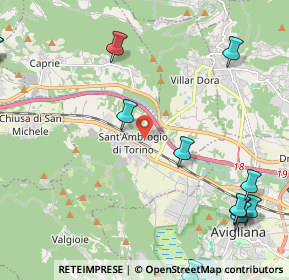 Mappa Via Bassa e Deserta, 10057 Sant'Ambrogio di Torino TO, Italia (3.22462)