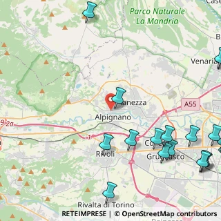 Mappa Piazza Vittorio Veneto, 10091 Alpignano TO, Italia (6.9725)