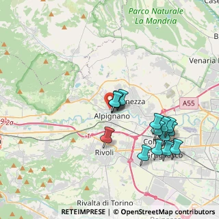 Mappa Piazza Vittorio Veneto, 10091 Alpignano TO, Italia (3.70733)