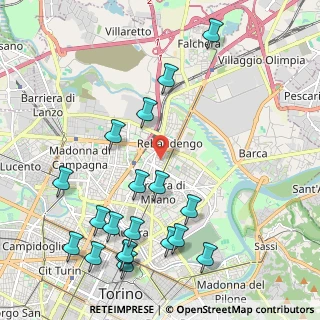Mappa Via Luigi Boccherini, 10155 Torino TO, Italia (2.53947)