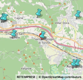 Mappa Piazza XXV Aprile, 10057 Sant'Ambrogio di Torino TO, Italia (3.49)