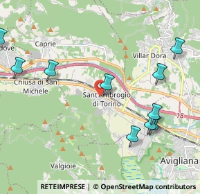 Mappa Piazza XXV Aprile, 10057 Sant'Ambrogio di Torino TO, Italia (3.02462)