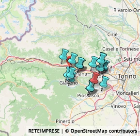 Mappa Piazza XXV Aprile, 10057 Sant'Ambrogio di Torino TO, Italia (10.0465)