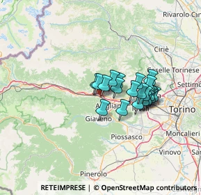 Mappa Piazza XXV Aprile, 10057 Sant'Ambrogio di Torino TO, Italia (9.5055)