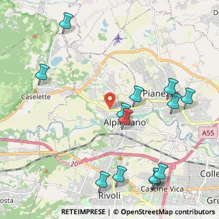 Mappa Via Caselette, 10091 Alpignano TO, Italia (2.61154)