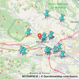 Mappa Via Caselette, 10091 Alpignano TO, Italia (3.76286)