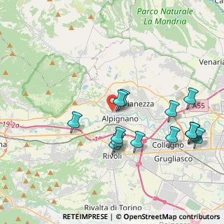 Mappa Via Caselette, 10091 Alpignano TO, Italia (4.22214)