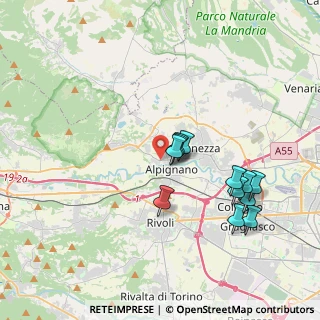 Mappa Via Caselette, 10091 Alpignano TO, Italia (3.54)