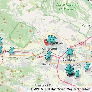 Mappa Via Caselette, 10091 Alpignano TO, Italia (5.899)