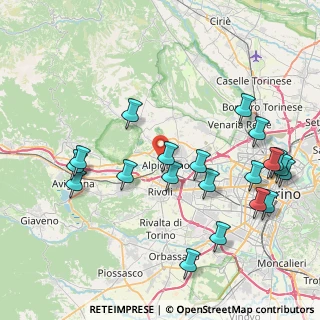 Mappa Via Caselette, 10091 Alpignano TO, Italia (9.2715)
