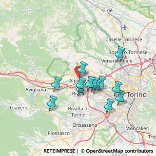 Mappa Via Caselette, 10091 Alpignano TO, Italia (6.28077)