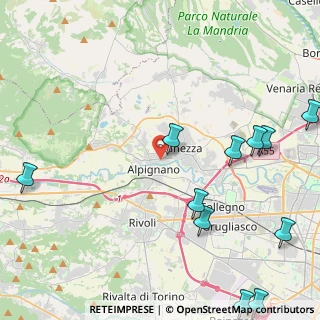 Mappa Via Rossini, 10091 Alpignano TO, Italia (6.51615)