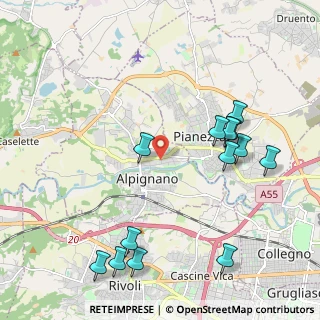 Mappa Via Rossini, 10091 Alpignano TO, Italia (2.39615)