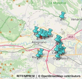 Mappa Via Rossini, 10091 Alpignano TO, Italia (2.88563)