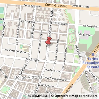 Mappa Via Chiesa della Salute, 83, 10147 Torino, Torino (Piemonte)