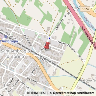 Mappa Via Fratelli Cervi, 8, 10057 Sant'Ambrogio di Torino, Torino (Piemonte)