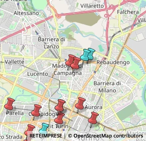 Mappa Via Casteldelfino, 10147 Torino TO, Italia (2.63)