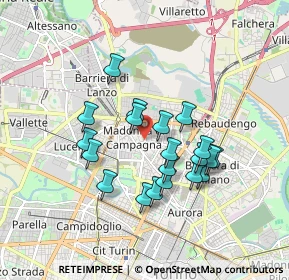 Mappa Via Casteldelfino, 10147 Torino TO, Italia (1.4995)