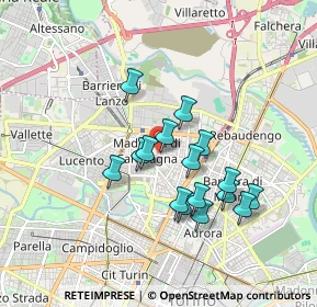 Mappa Via Casteldelfino, 10147 Torino TO, Italia (1.5025)