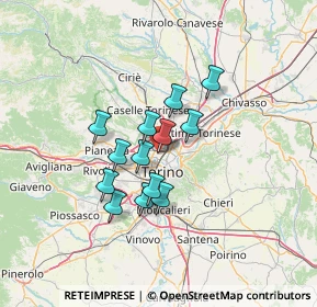 Mappa Via Casteldelfino, 10147 Torino TO, Italia (9.79231)