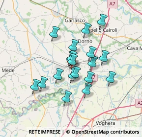 Mappa Via A. Gramsci, 27039 Sannazzaro De' Burgondi PV, Italia (5.50737)