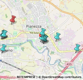 Mappa Via Antonio Gramsci, 10044 Pianezza TO, Italia (1.08846)