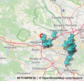 Mappa Via Antonio Gramsci, 10044 Pianezza TO, Italia (8.7475)
