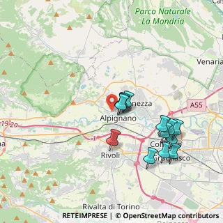 Mappa Via Santa Maria, 10091 Alpignano TO, Italia (3.61615)