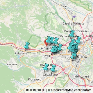 Mappa Via Santa Maria, 10091 Alpignano TO, Italia (7.5265)