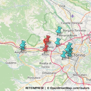 Mappa Via Santa Maria, 10091 Alpignano TO, Italia (7.04182)