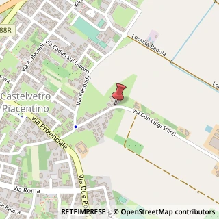Mappa Via Don Luigi Sterzi, 29, 29010 Castelvetro Piacentino, Piacenza (Emilia Romagna)