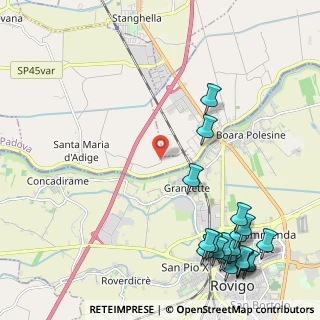 Mappa Via Giuseppe Garibaldi, 35040 Boara Pisani PD, Italia (3.1015)