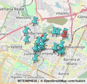 Mappa Via Sparone, 10148 Torino TO, Italia (1.3585)