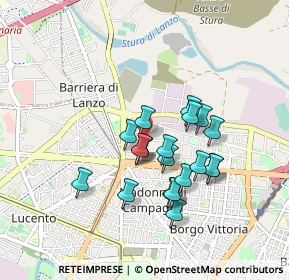 Mappa Via Giambattista Lulli, 10148 Torino TO, Italia (0.722)