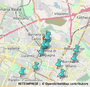 Mappa Via Giambattista Lulli, 10148 Torino TO, Italia (1.76667)