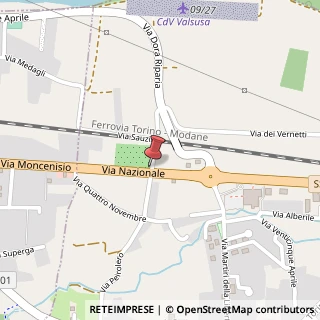 Mappa Via Nazionale, 9, 10050 Vaie, Torino (Piemonte)