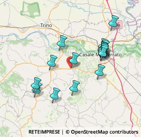 Mappa Via Rivara, 15039 Ozzano Monferrato AL, Italia (7.04412)