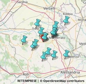 Mappa Via Rivara, 15039 Ozzano Monferrato AL, Italia (10.06941)