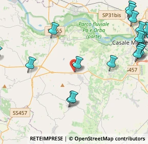 Mappa Via Rivara, 15039 Ozzano Monferrato AL, Italia (6.443)